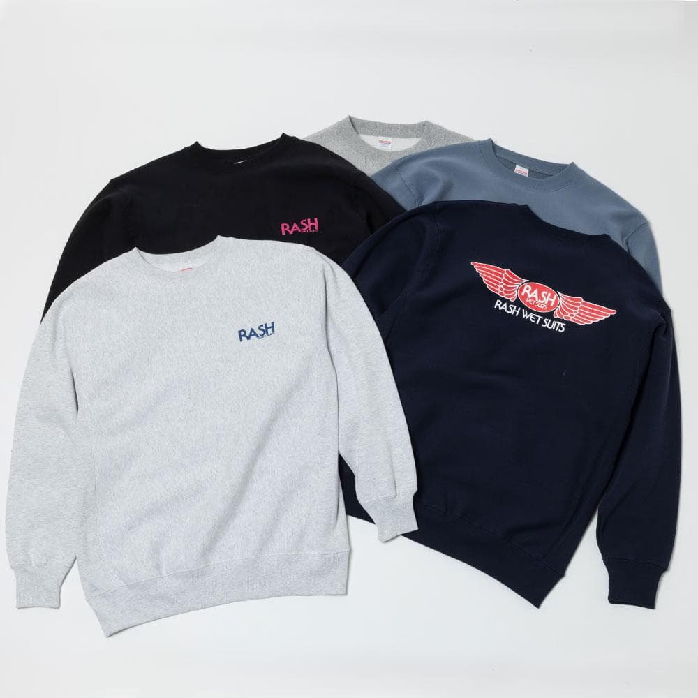 RASH WETSUITS 2026 羽バッククルーネックスウェット アッシュ