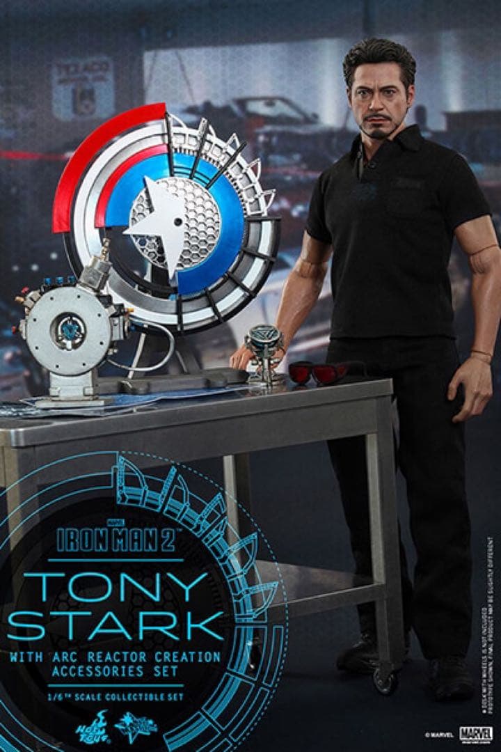 ホットトイズ アイアンマン2 トニー・スターク アーク・リアクター開発版