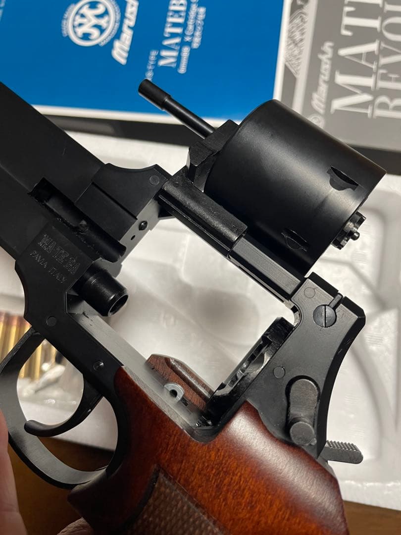 マルシンマテバリボルバー　Xカートリッジ仕様　木製グリップ仕様