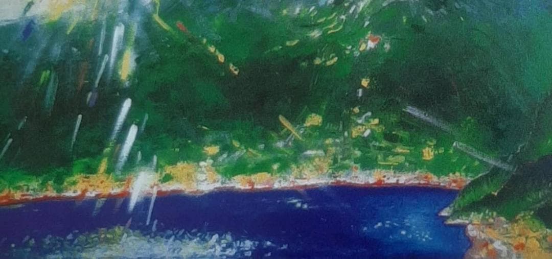 櫻井孝美、「富嶽・鼓動」、希少画集の額装画、四季、風景、人気作品