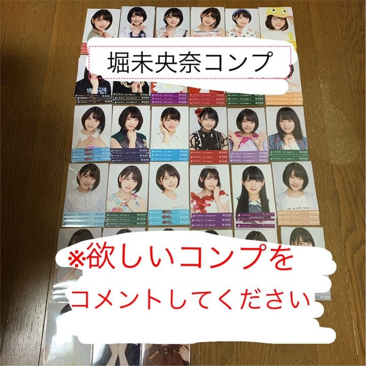 乃木坂 生写真 堀未央奈 コンプ まとめ売り