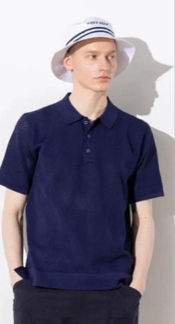 ★新品未使用　FIDES GOLF ネイビー L シャツ