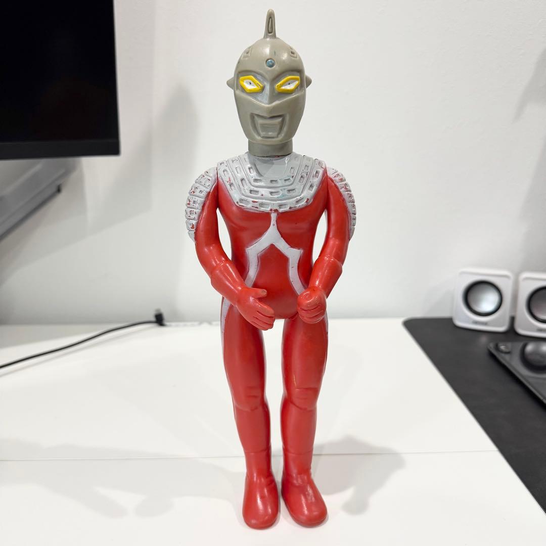 【珍色】ウルトラセブン 大サイズ ソフビ マルサン 当時物