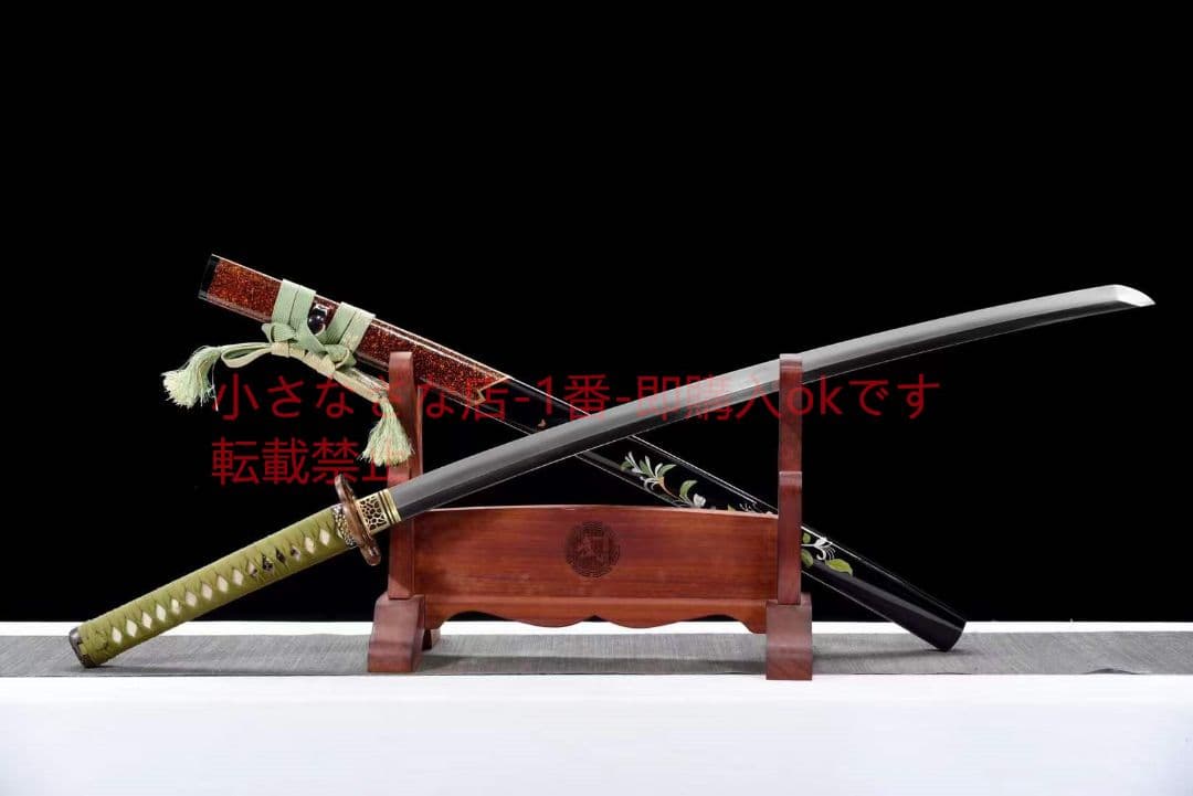 26寸地肌鋼焼刃武士刀『花鳥拵打刀』 武具 刀装具 日本刀 模造刀 居合刀