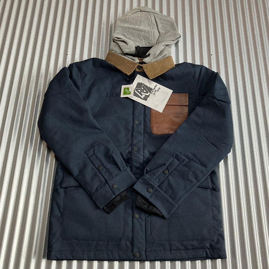 未使用　AA HARD　WEAR　スノボウェア　上着　メンズ　M　紺　デニム