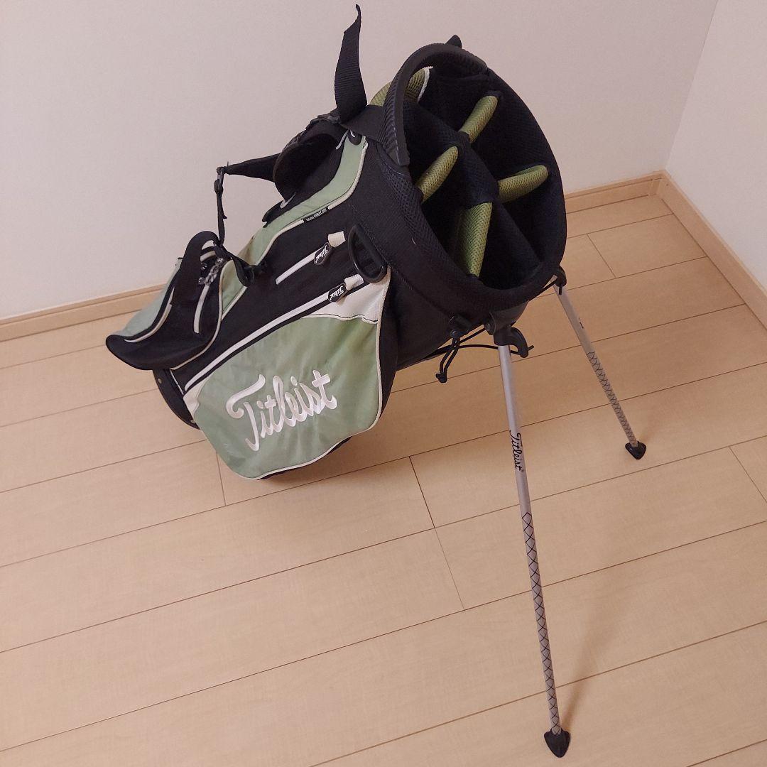Titleist タイトリスト 軽量 キャディバック スタンド ライムグリーン