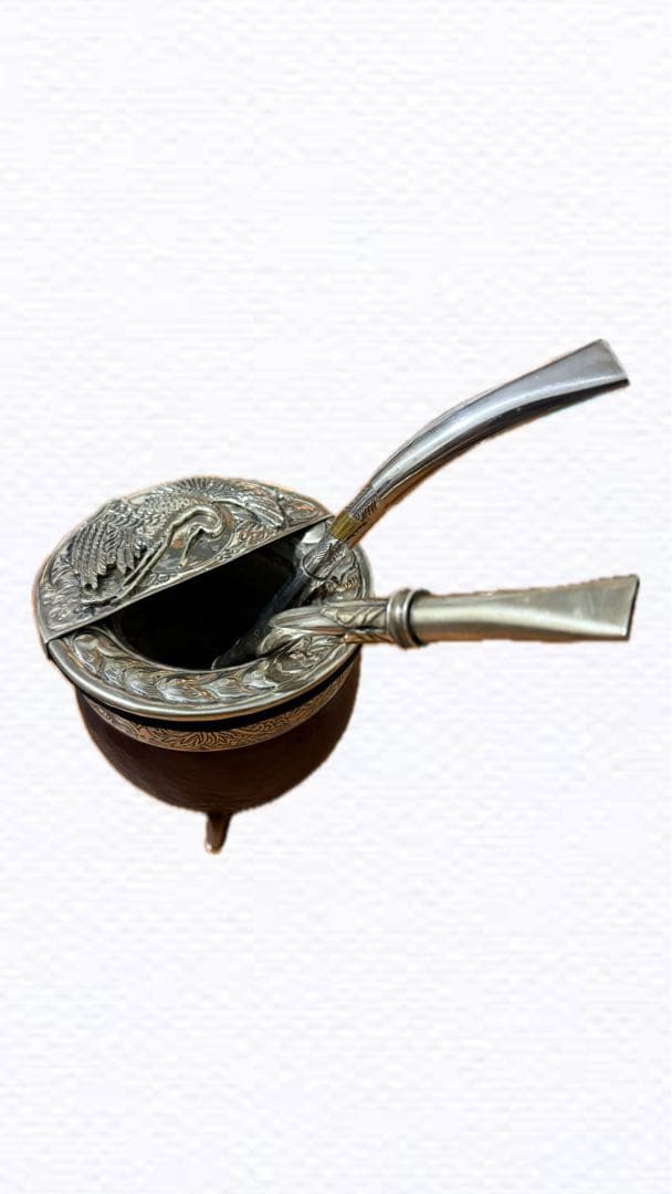 マテ壺、ボンビージャ、マテ茶葉セット