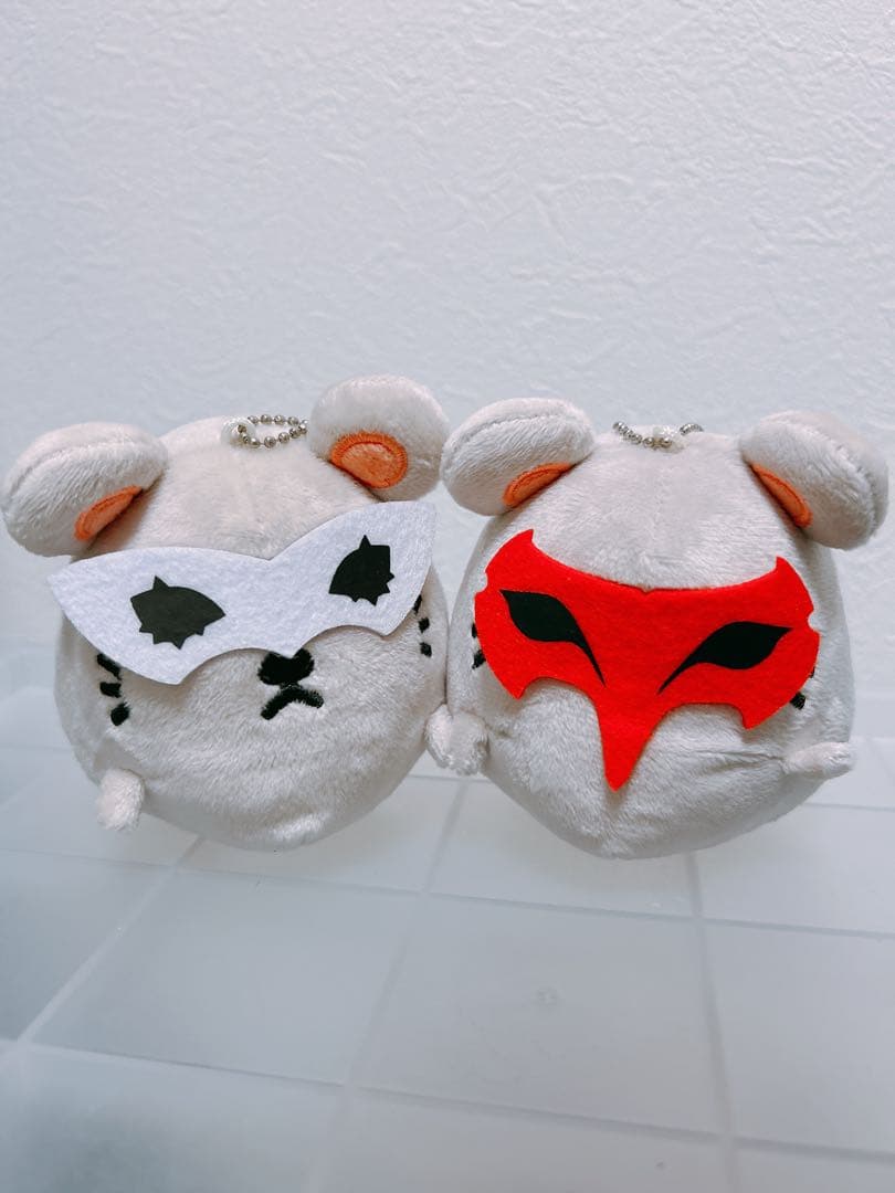 ペルソナ5 ピカレスクマウス マスコットぬいぐるみ ジョーカー クロウ　明智吾郎