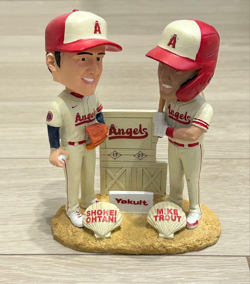 大谷翔平 マイク・トラウト ダブルボブルヘッド人形【球場限定】 7月1日限定配布