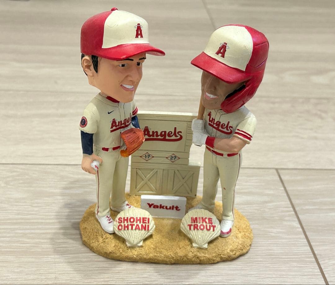 大谷翔平 マイク・トラウト ダブルボブルヘッド人形【球場限定】 7月1日限定配布
