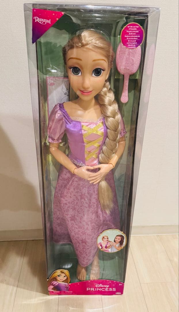特大81cm ディズニープリンセス プレイデートドール 塔の上のラプンツェル