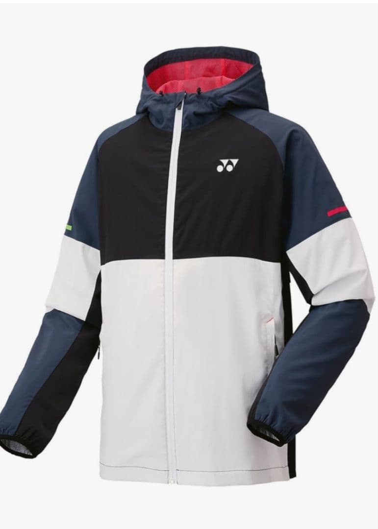 YONEX 裏地付きウォームアップパーカー サイズO ホワイト