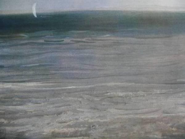 村上　華岳、爽の海、希少画集画、新品額装付
