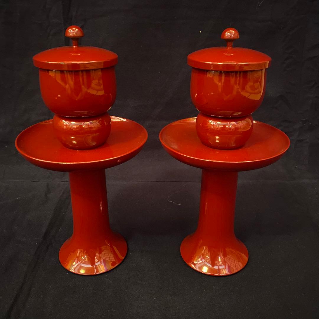 【寺院仏具】茶湯器（一対）中サイズ