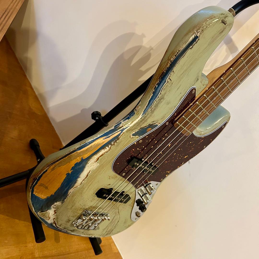 梟鸚鵡**ミントグリーン レリック仕様ジャズベース
