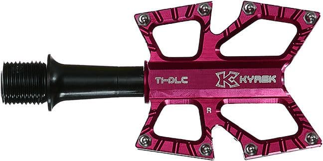KCNC ペダル KYREX SLIM ROAD PLATFORM REDチタン