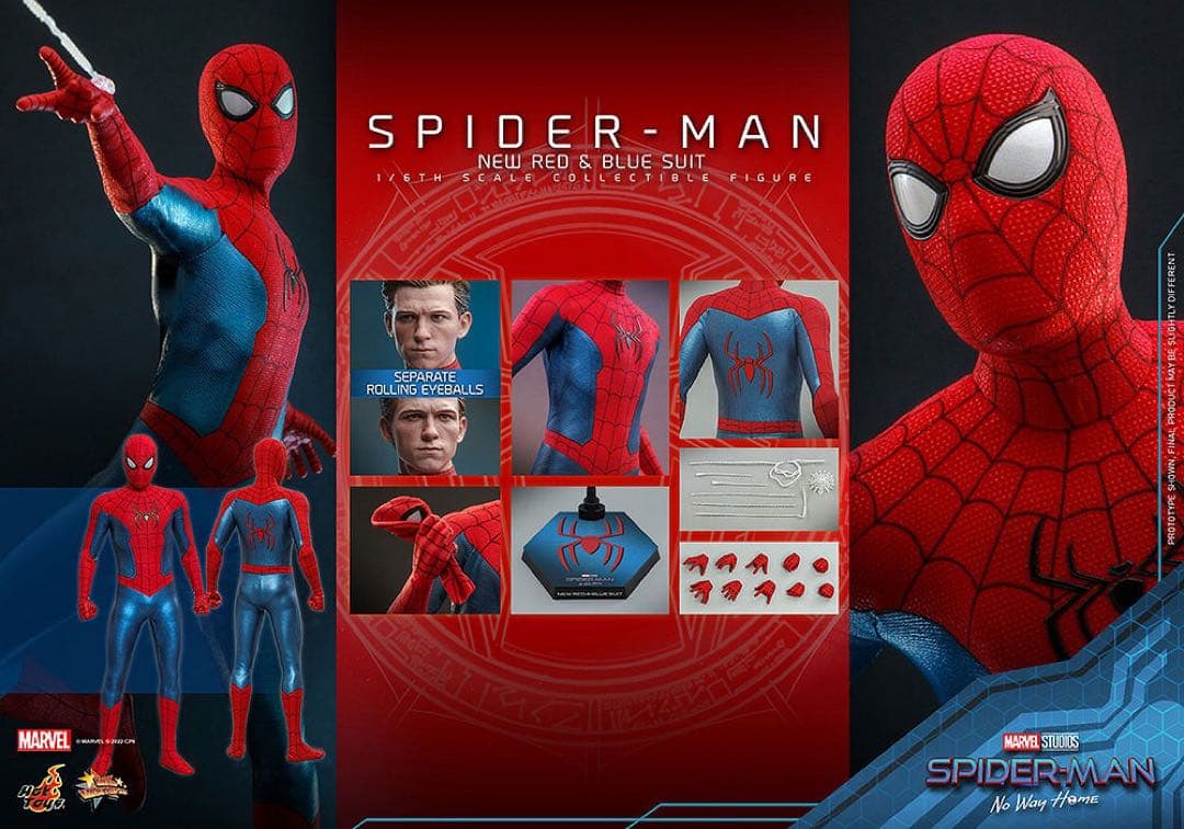 ホットトイズ スパイダーマン ニュー・レッド＆ブルースーツ ノー・ウェイ・ホーム