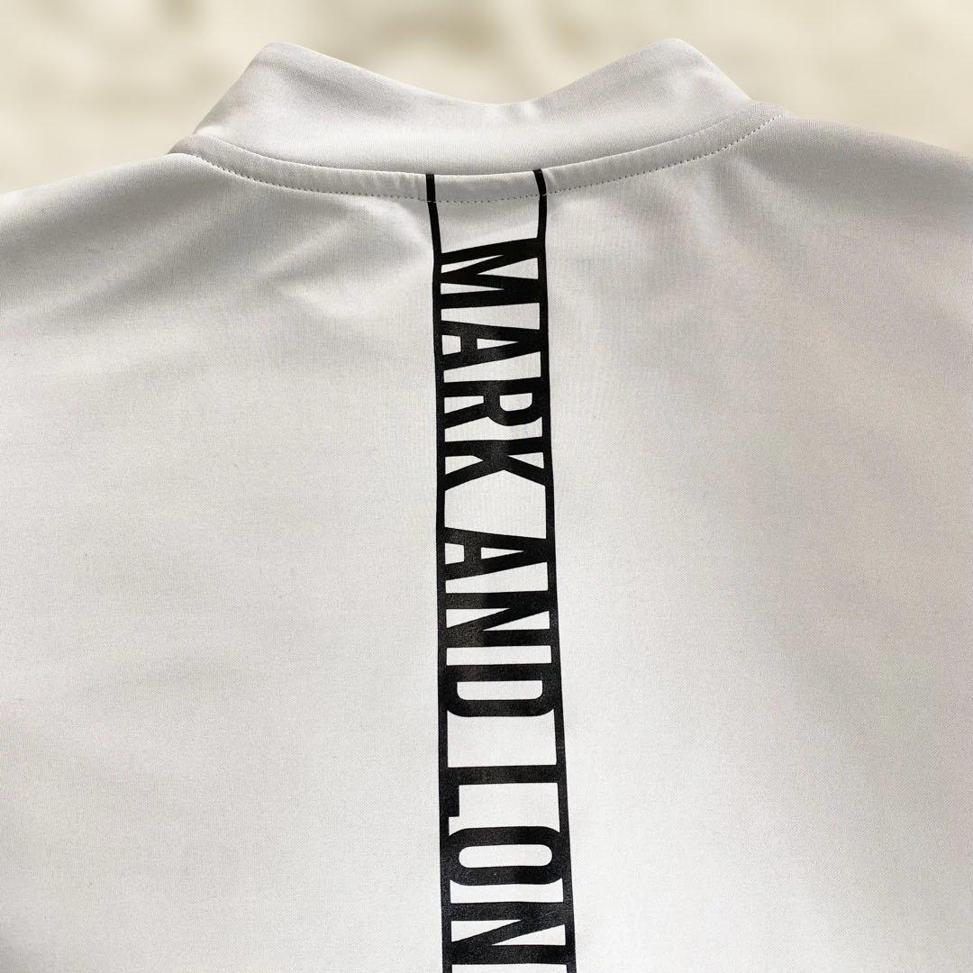 MARK&LONA モックネック　半袖 Tシャツ スカル　ゴルフ　L 伸縮性