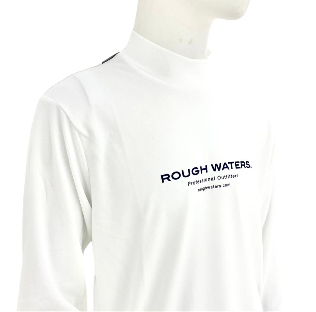 エリートグリップ　ROUGH WATERS 長袖モックネック　ホワイト　LL