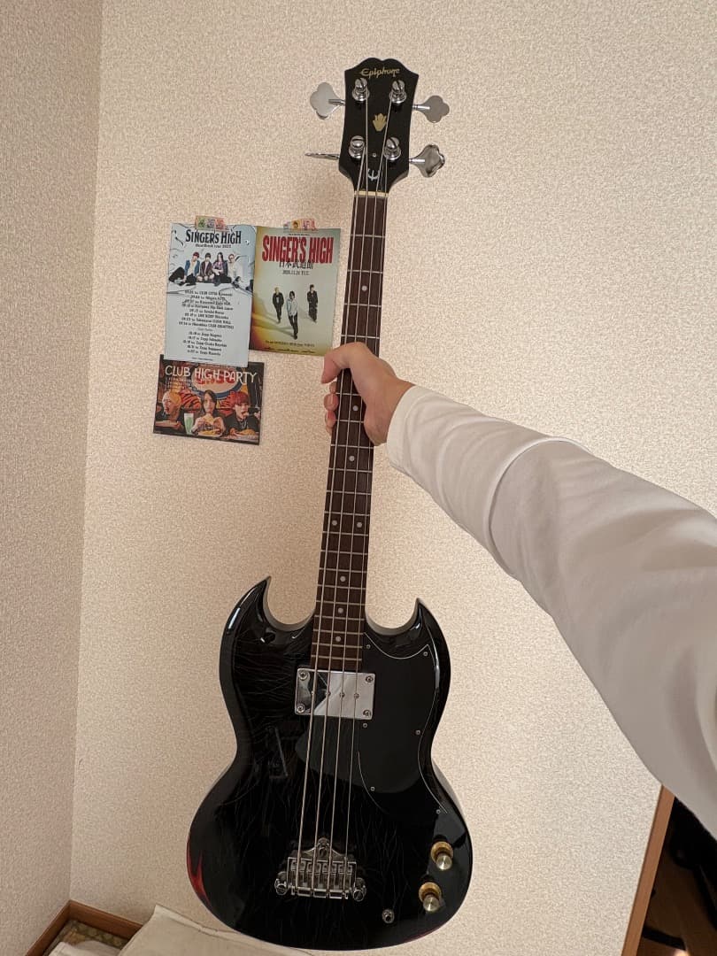 Epiphone SGスタイル エレキベース ブラック