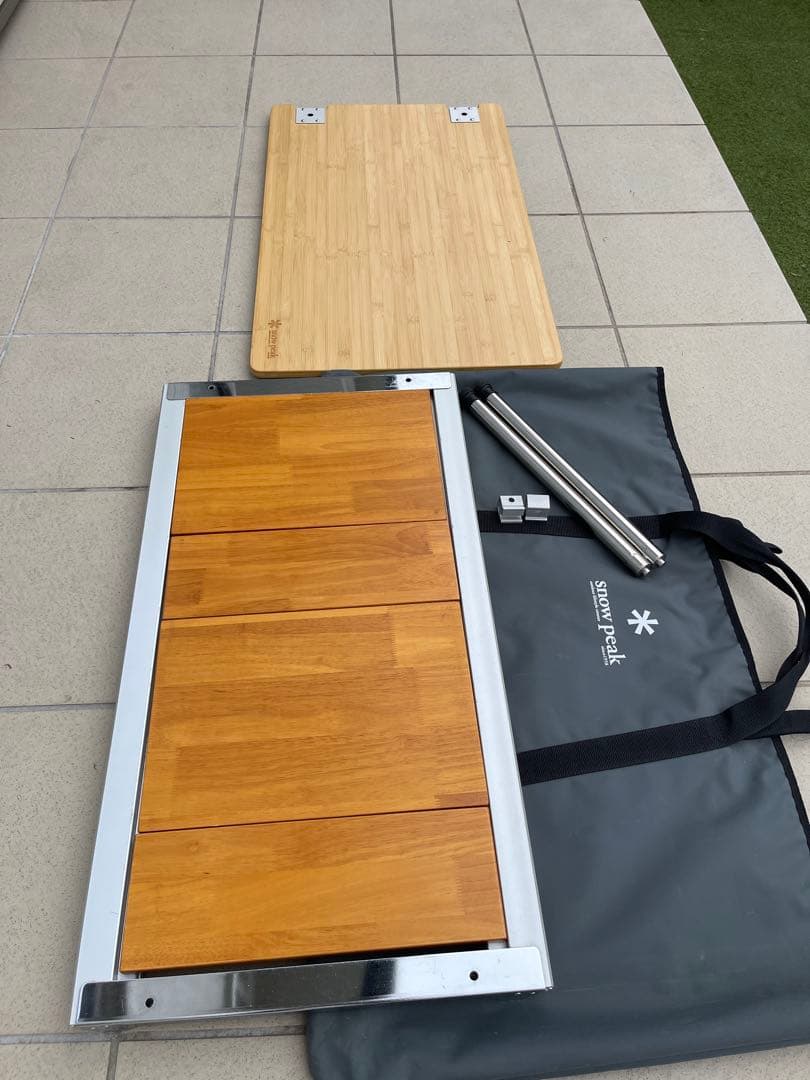 美品　エントリーIGT・マルチファンクションテーブル竹　スノーピーク