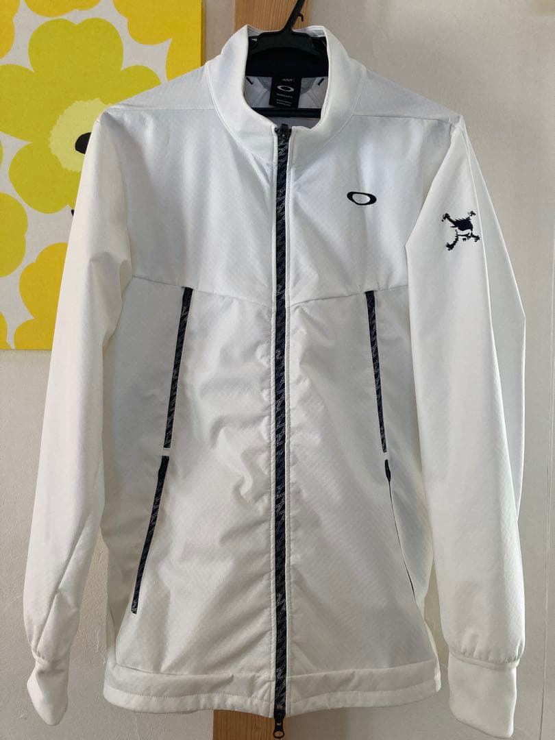 1回使用‼️✳️OAKLEY GOLF トラックジャケット ブルゾン‼️✳️Lホワイト白