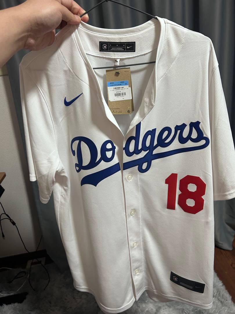 新品 タグ付き ドジャース 山本由伸 #18 NIKE 正規品 ユニフォーム M