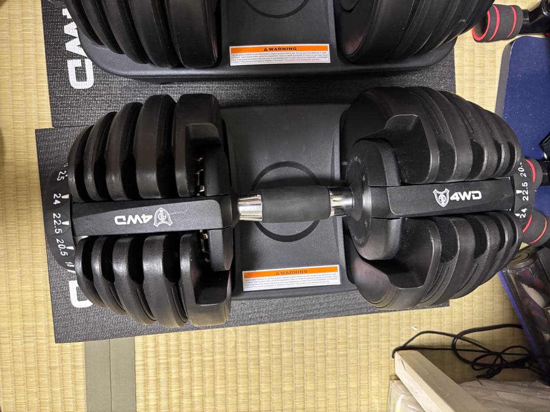 4WD 可変式ダンベル 2.5kg-24kg ②