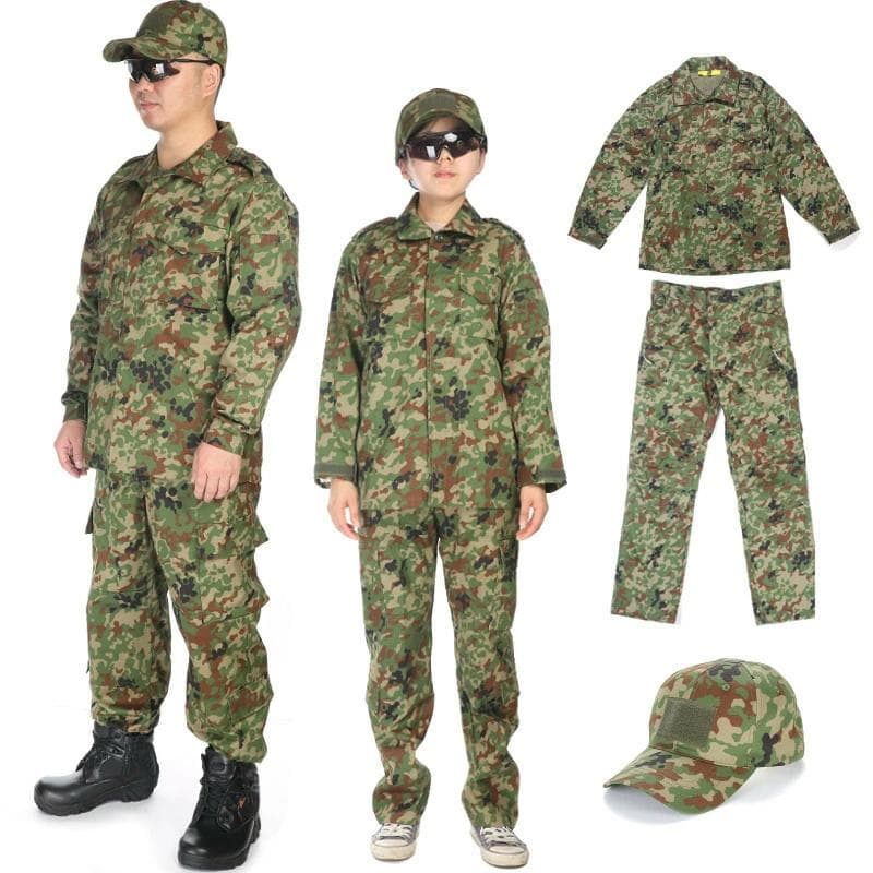ベルト付 BDU 自衛隊 戦闘服 迷彩服 上下 野球帽 セット