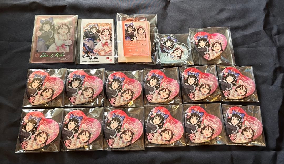 ラブライブ ペアイラスト 梨子 ダイヤ グッズ