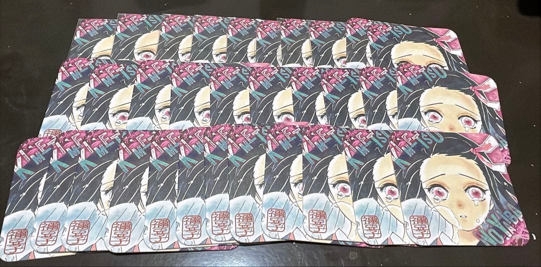 鬼滅の刃、竈門禰豆子、アートコースター、1弾、アップ、32枚