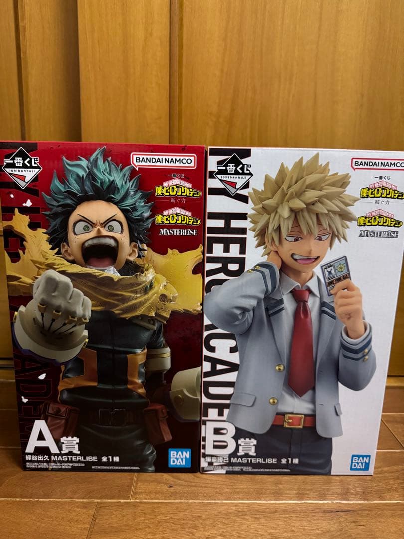 僕のヒーローアカデミア　一番くじ　紡ぐ力　A賞　緑谷　B賞　爆豪勝己　フィギュア