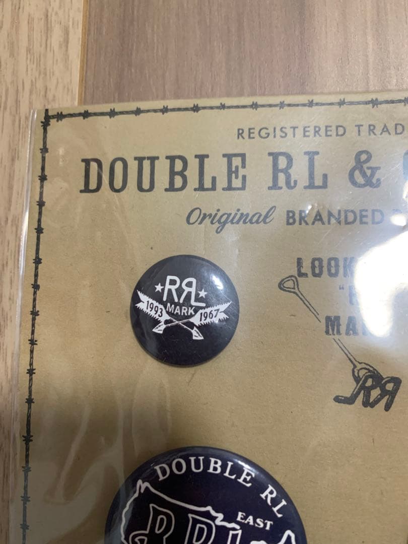DOUBLE RL ダブルアールエル　缶バッジセット　レア　新品未開封品