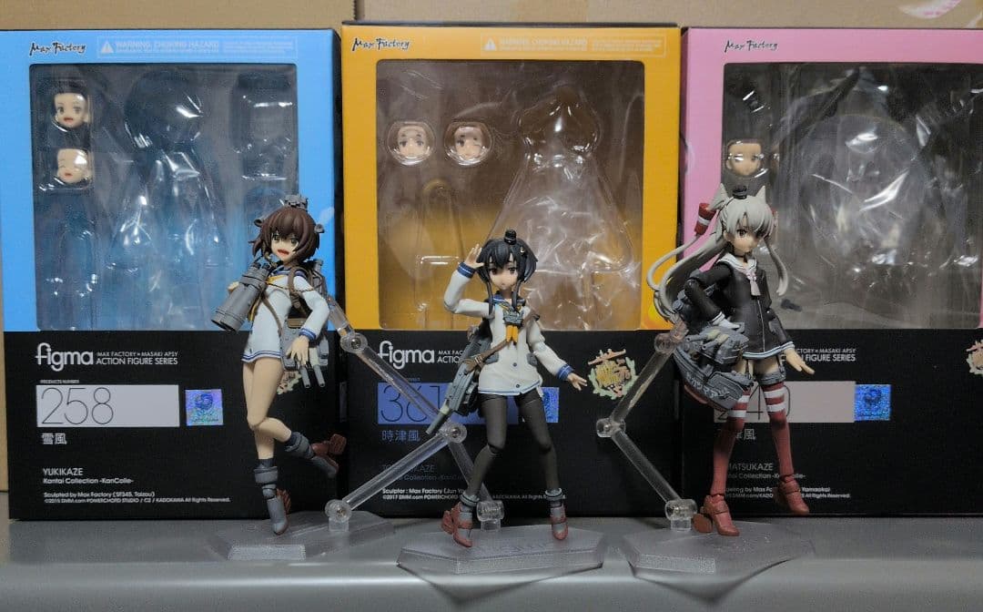 figma　雪風＆時津風＆天津風　3体セット　艦隊これくしょん　〜艦これ〜