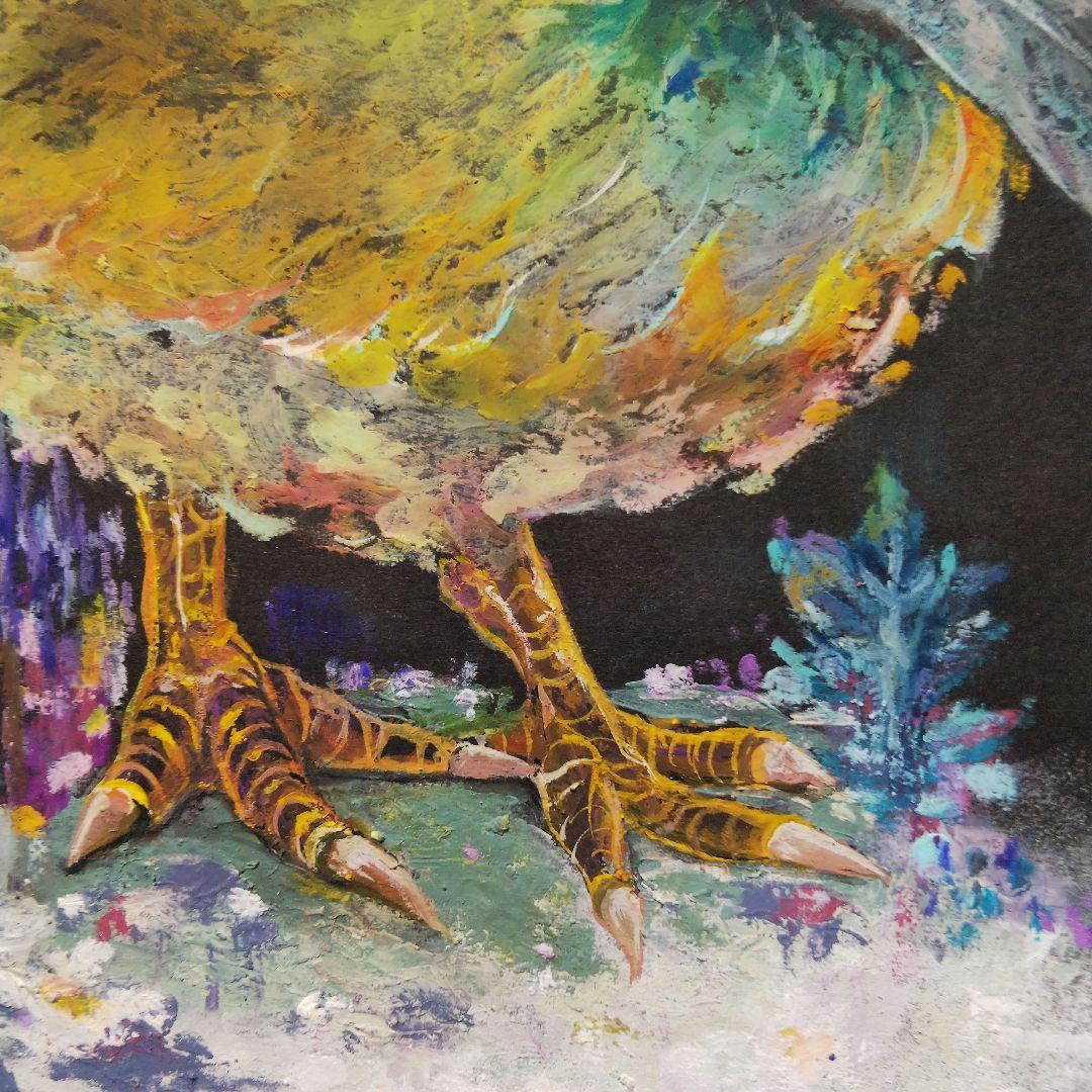 小鳥 ペストマスク ドードー 多肉植物 原画 アート 絵画 画家 エキゾチック