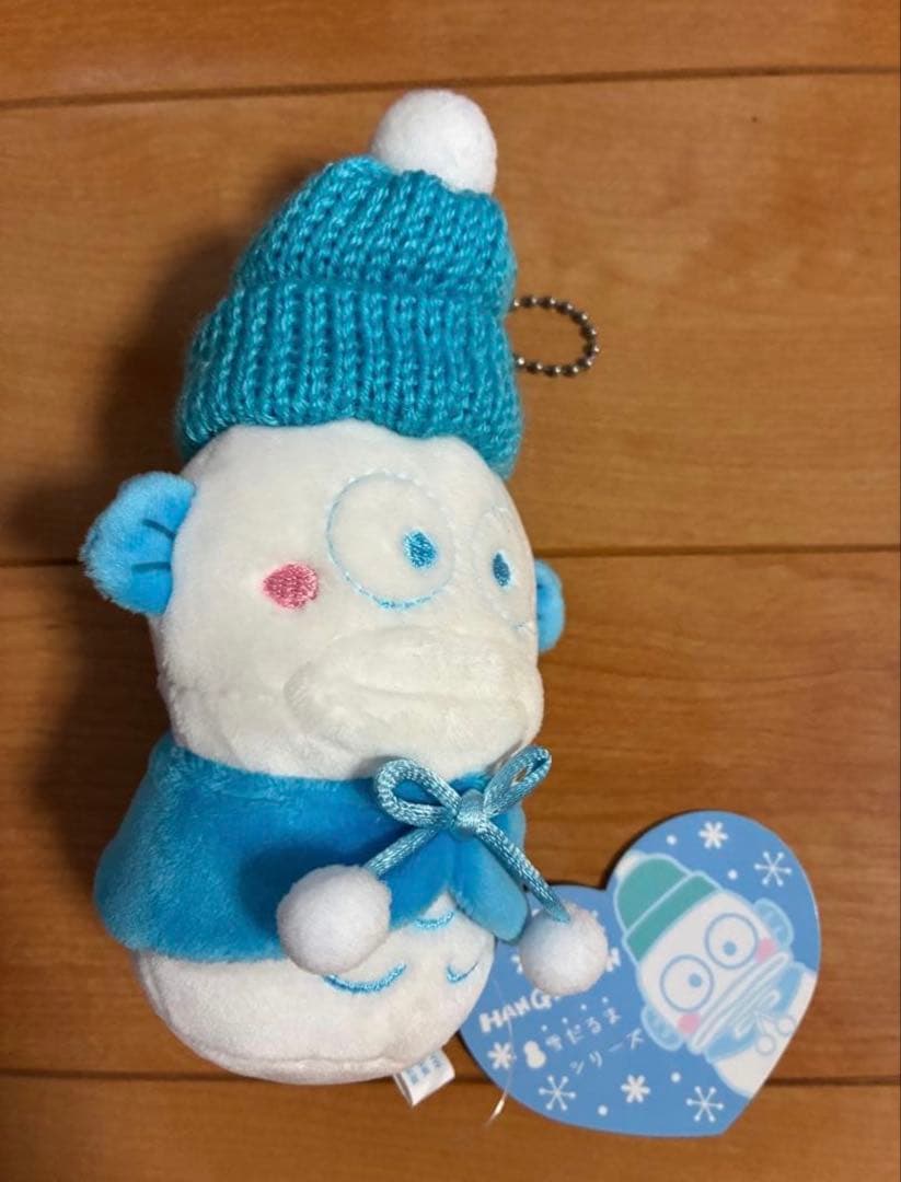 ハンギョドン　雪だるまシリーズ　むにゅぐるみ　ぬいぐるみマスコット　タグ付