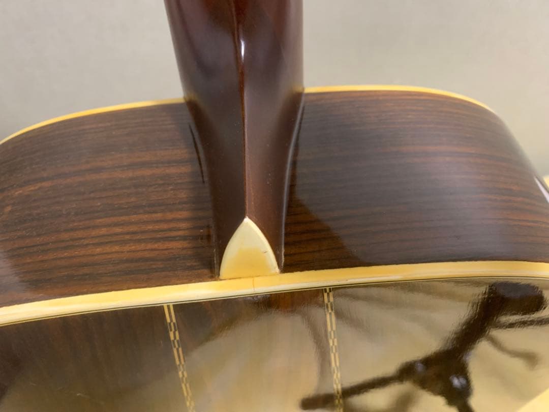 アコースティックギター Yamaki No.135 トップ単板 割れ修復あり