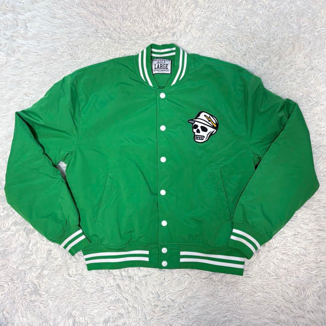 DEVEREUX GOLF ブルゾン グリーン スタジャン 中綿