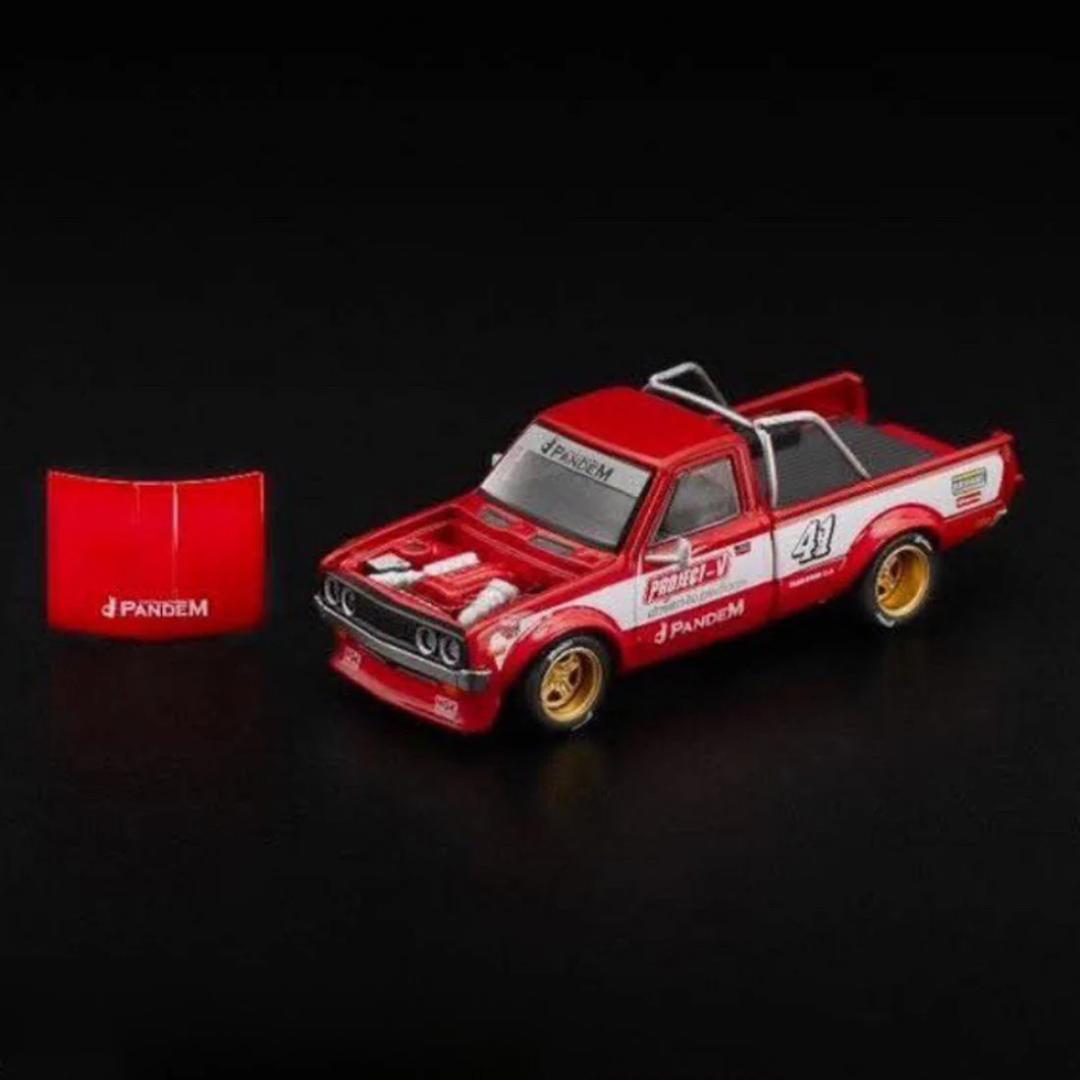 ポップレース 1/64 パンデム ダットサン 620 レッド