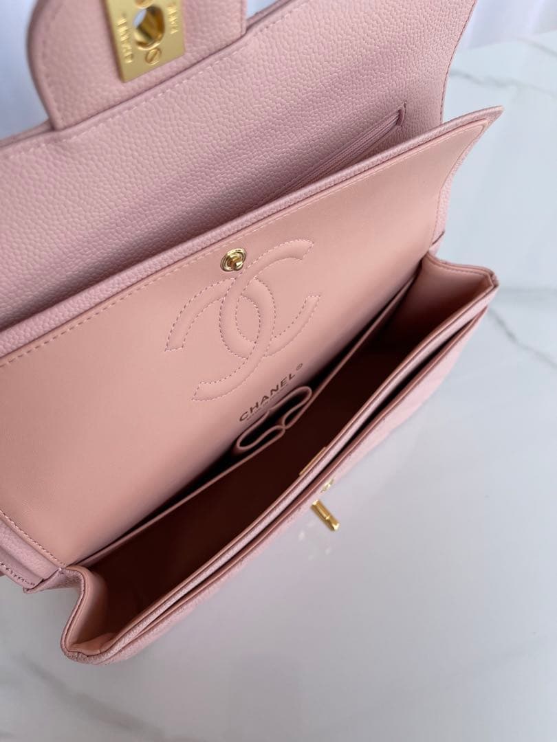 年末年始価格【実写画像】 ピンク キルティングショルダーバッグ