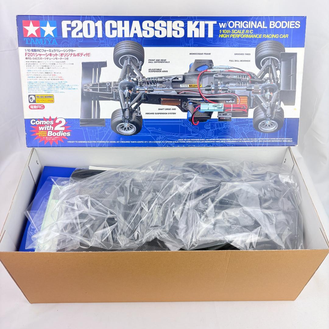タミヤ F201 シャーシキット 未組立 オリジナルボディ付