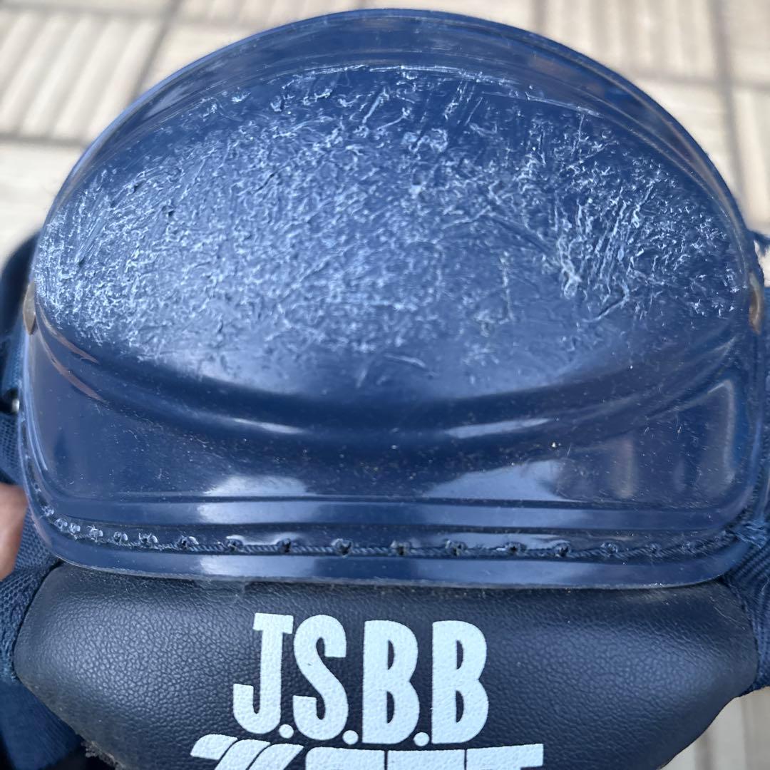キャッチャー防具ZETT JSBB キャッチャーレガース ネイビー　一式セット