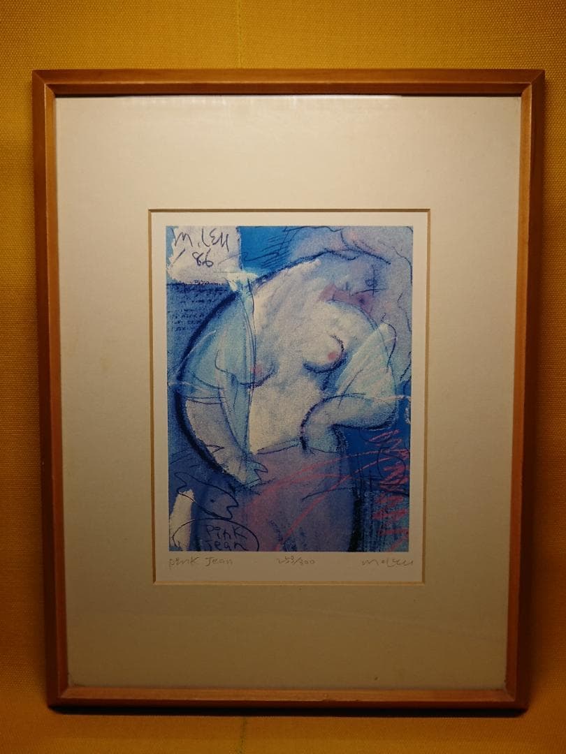 アート　版画　抽象版画　現代美術　置物　インテリア　工芸品　美術品　A1435