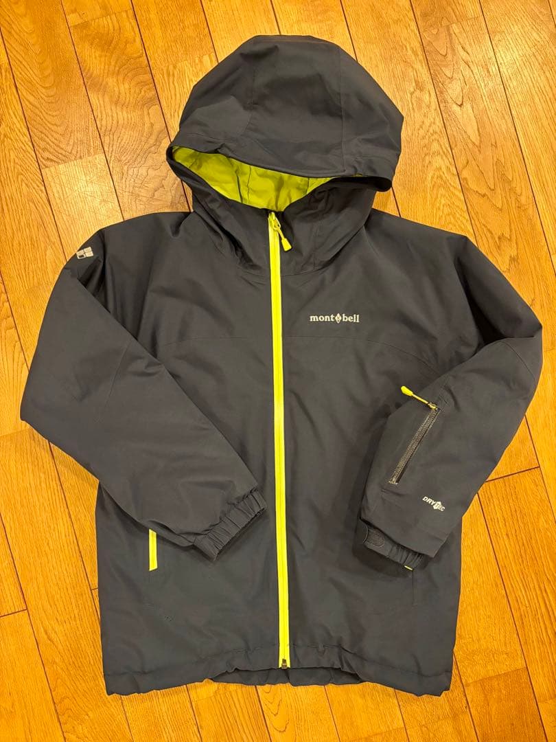 【美品】モンベル　キッズ　パウダーステップパーカ　150 スキーウェア