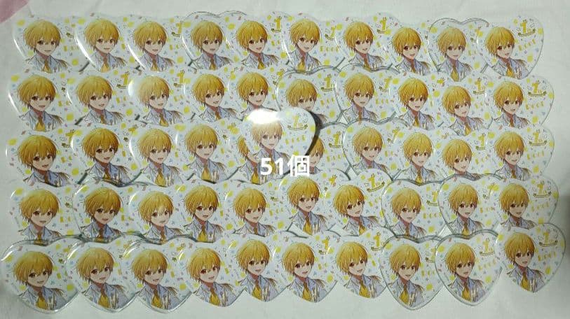 すとぷり　るぅと　ハートの缶バッチ　7周年　Anniversary 等身