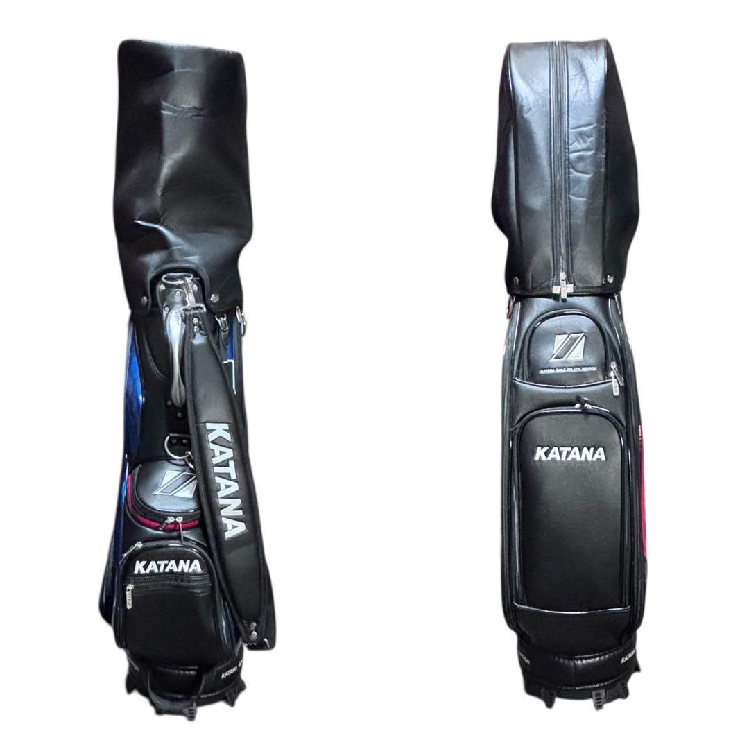 ✨未使用級✨ KATANA カタナ キャディバッグ 9.5型 PUレザー