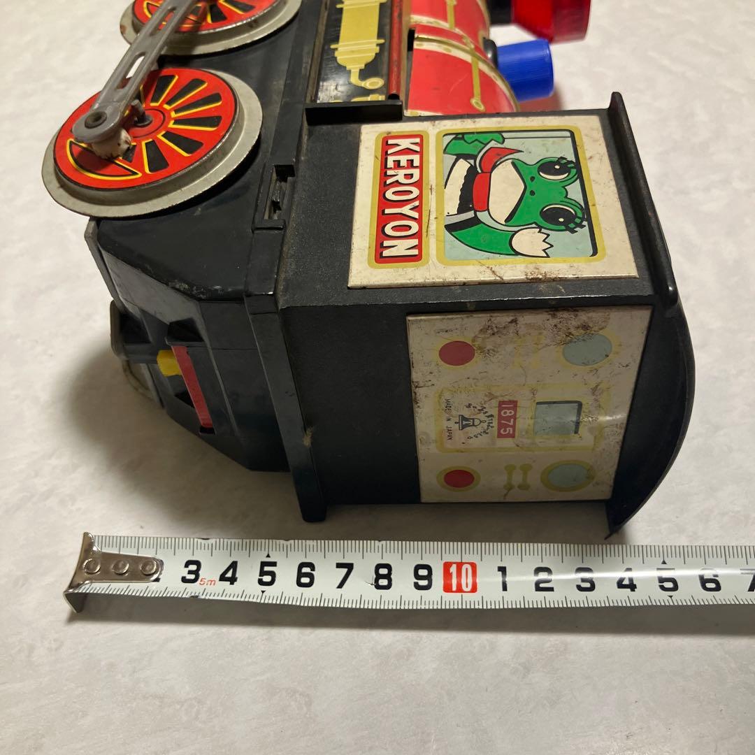 昭和レトロ　ブリキ　ケロヨン　当時もの　機関車　希少
