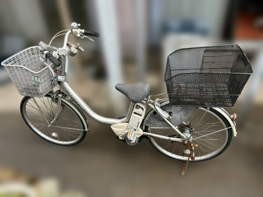 即決　ブリジストン 電動アシスト自転車　中古現状　直引き　名古屋 バスケット付き