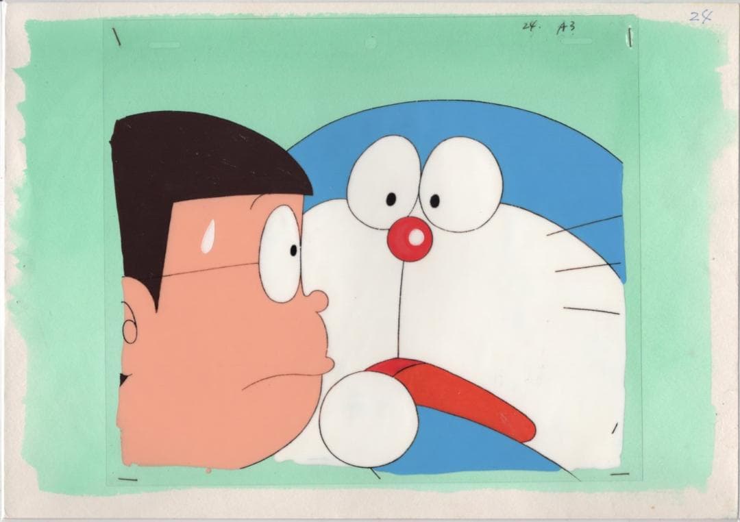 ドラえもん　ドラえもん　のび太　セル画　2枚セット