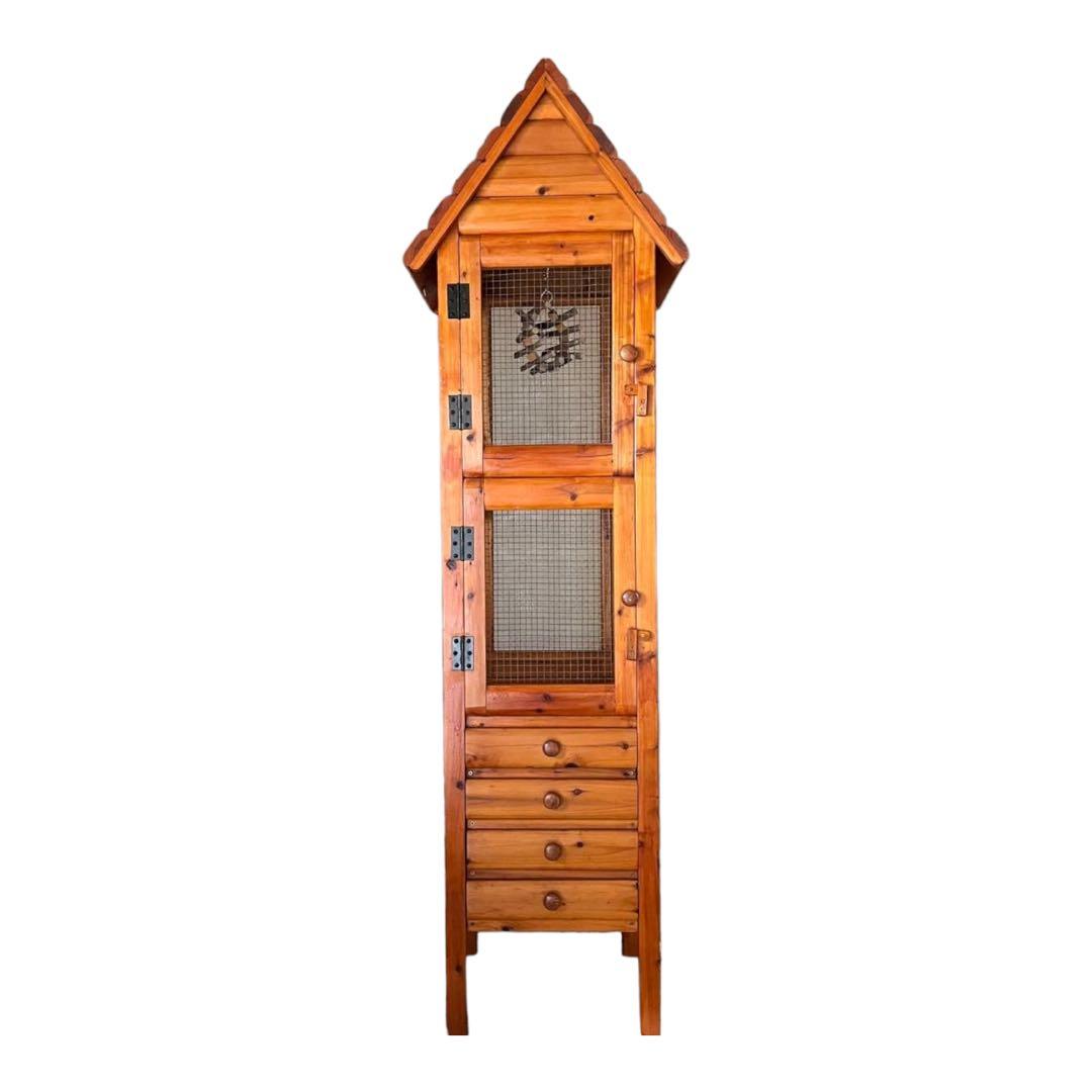 【手渡し限定】ログハウス風鳥小屋